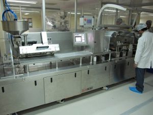 Máy ép vỉ của chúng tôi đang chạy ở Ấn Độ